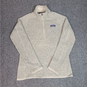 Patagonia Better Sweater 1/4 Zip Pullover Womens M Gray Fleece STY25617FA17 FA17